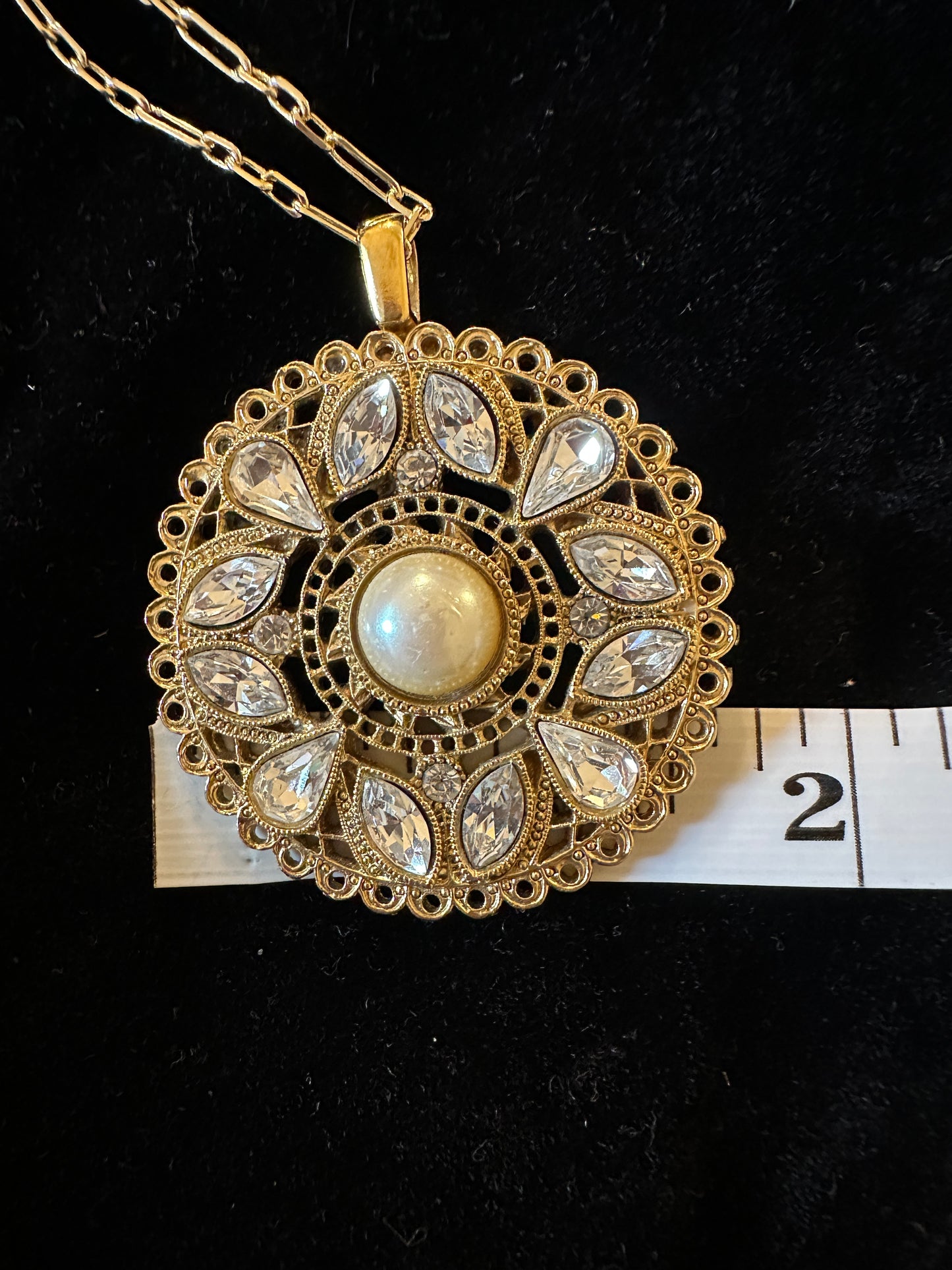 Rhinestone and Gold Vintage Bling - 1920s