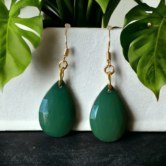 Emerald Teardrop Earrings