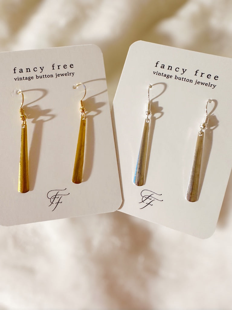 Minimalistic Thin Paddle Earrings