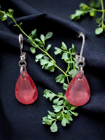 Pink Teardrop Earrings