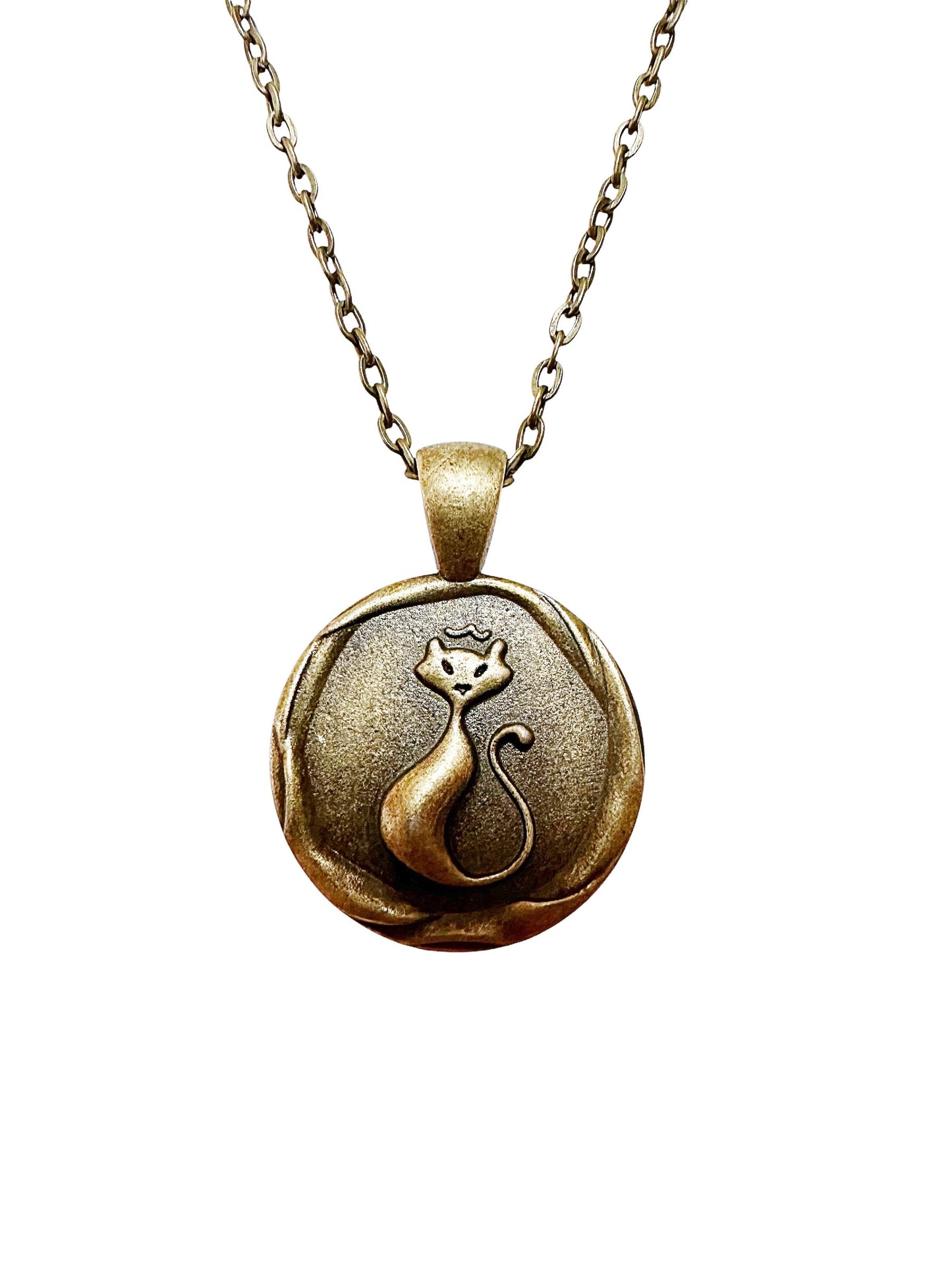 Double-Sided Cat Button Necklaces!