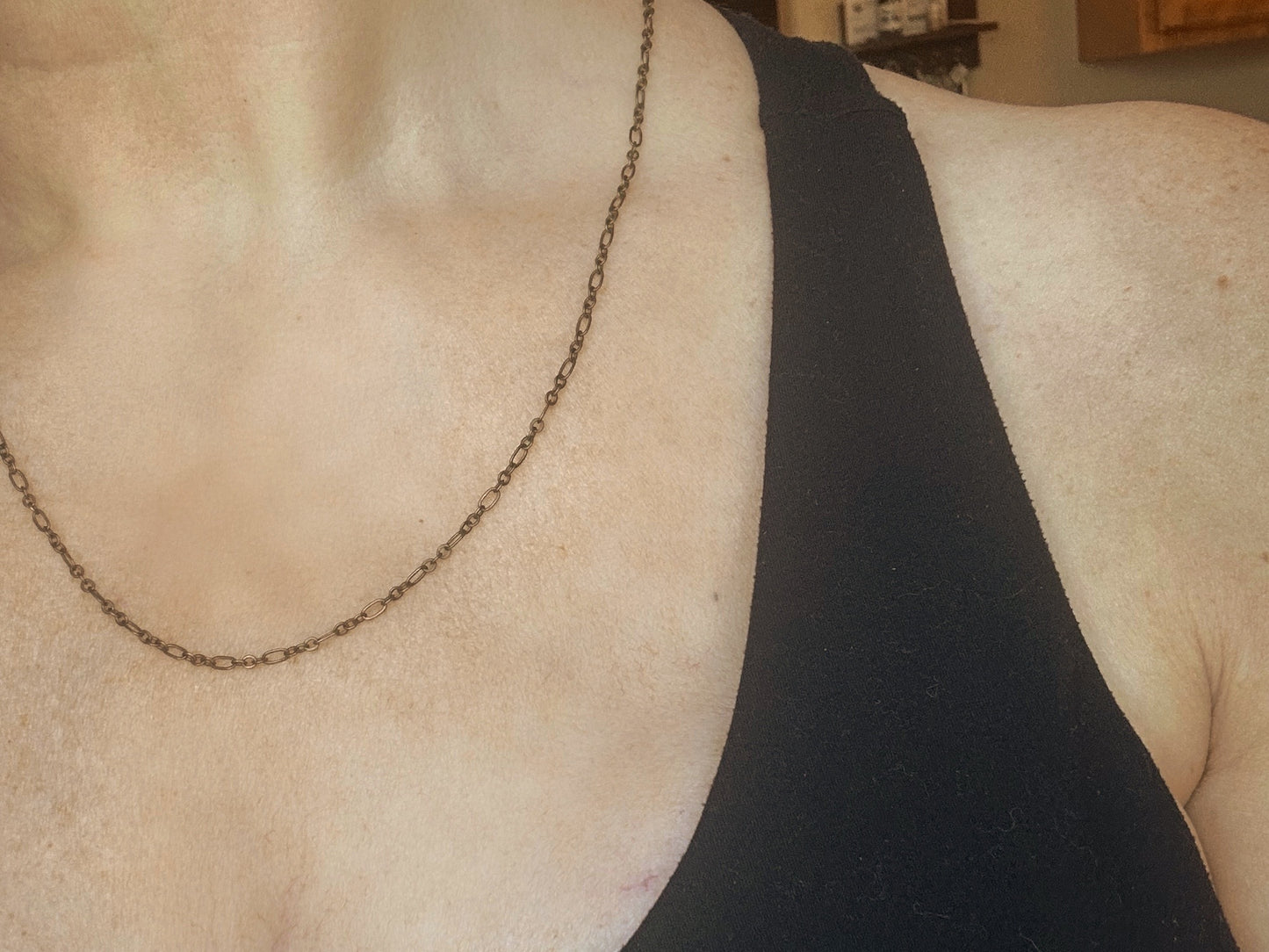 Versace Black & Bronze Button Pendant (with or without chain)