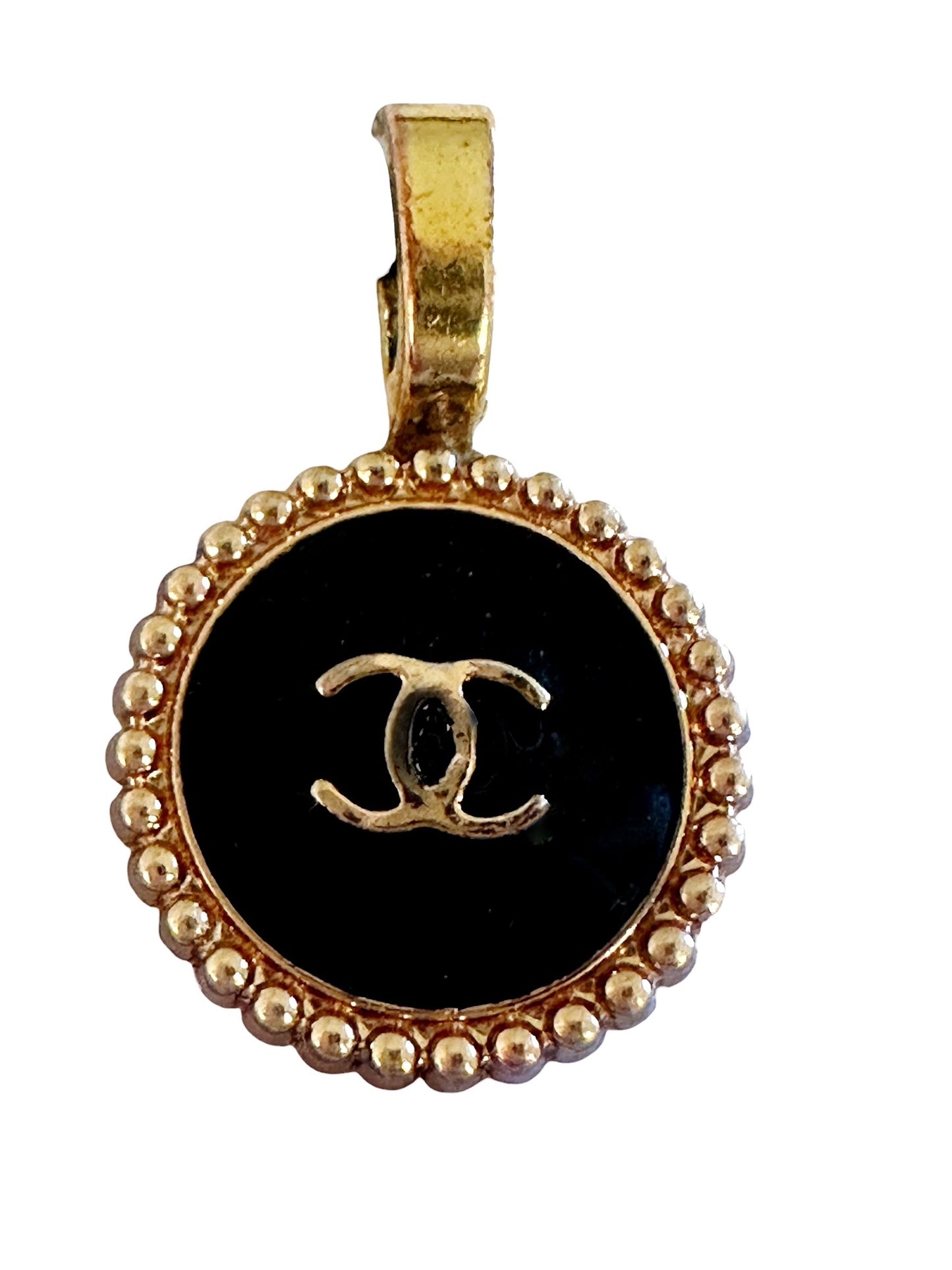 Chanel Small & Gold Button Pendant (with or without chain)