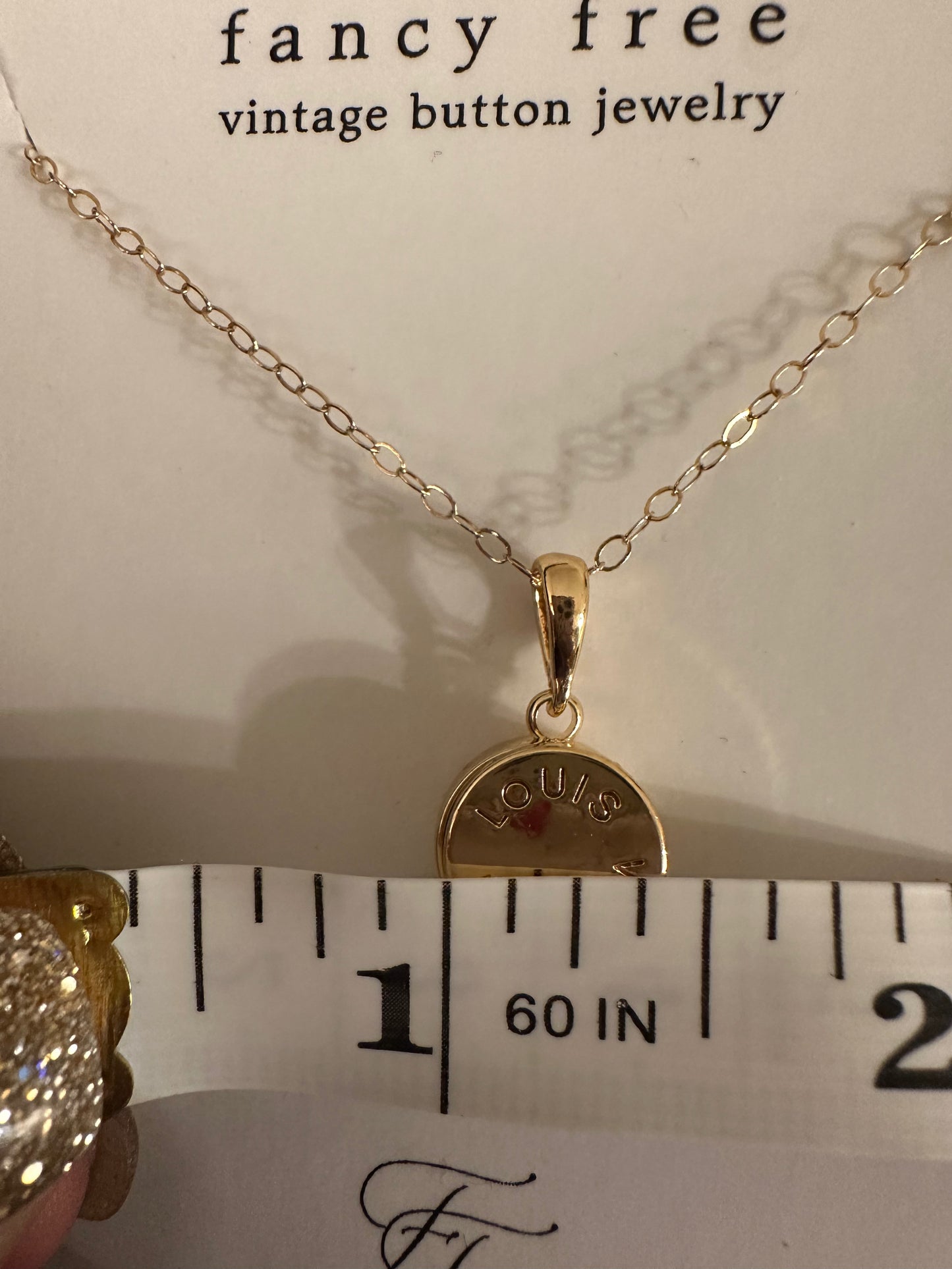 Louis Vuitton Rivet Necklace with Gold Filled Chain