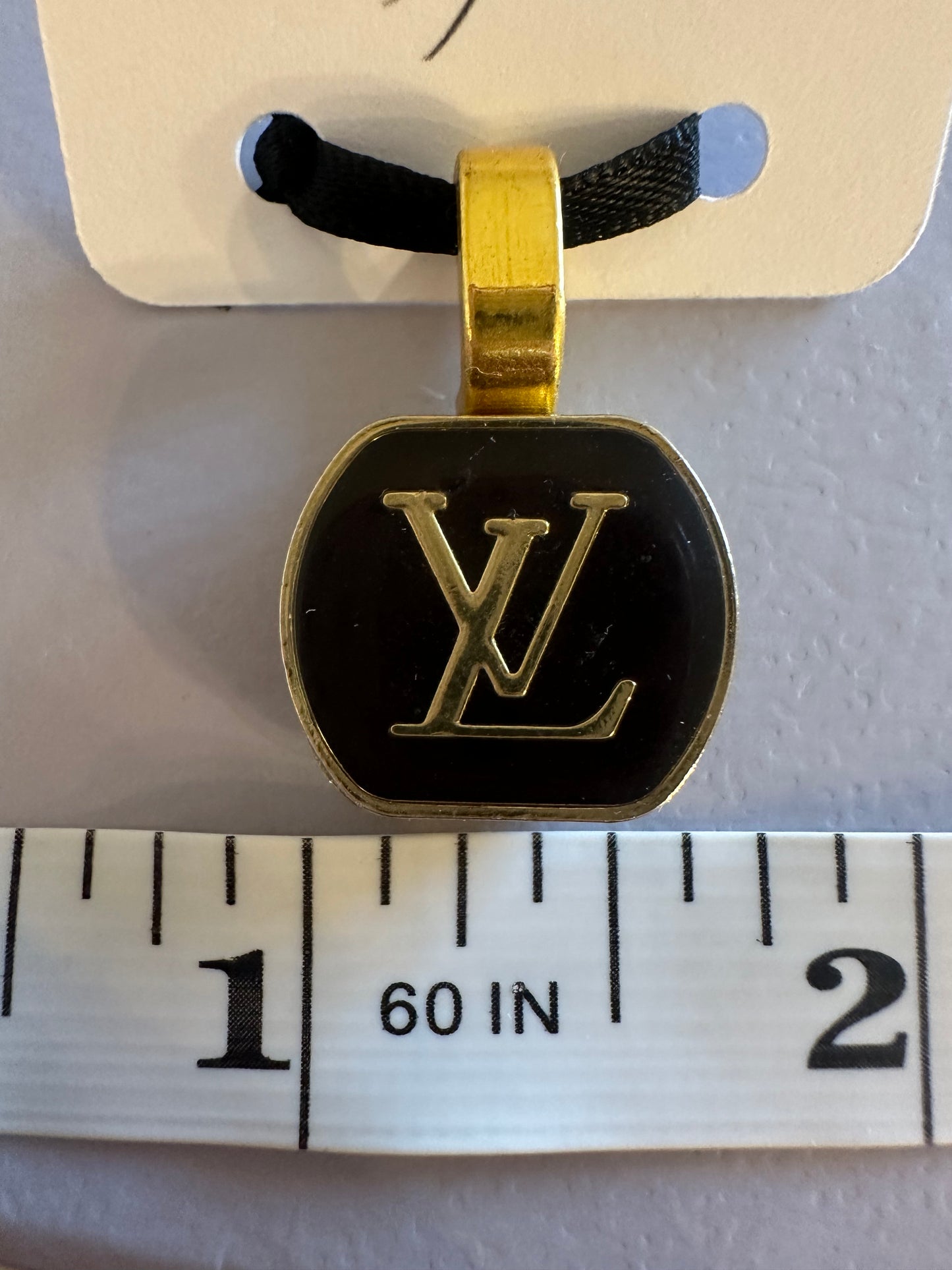 Louis Vuitton Black Button Pendant (with or without chain)