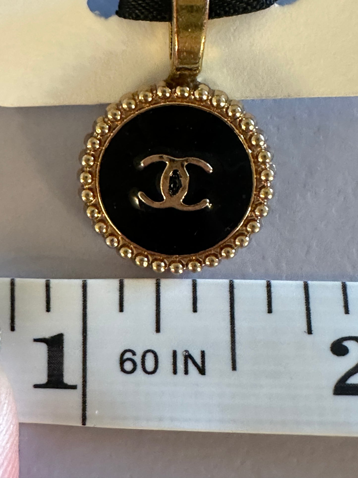 Chanel Small & Gold Button Pendant (with or without chain)