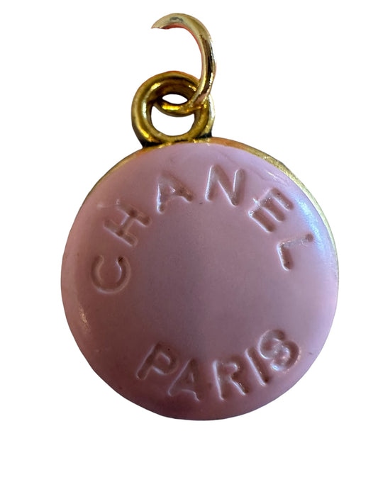 Chanel Pink Button Pendant (with or without chain)