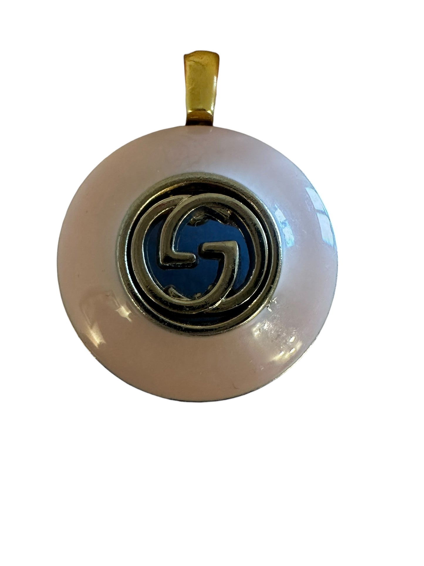Gucci Pale Pink Button Pendant (with or without chain)