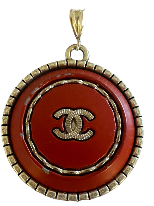 Chanel Red Button Pendant version 2 (with or without chain) SALE