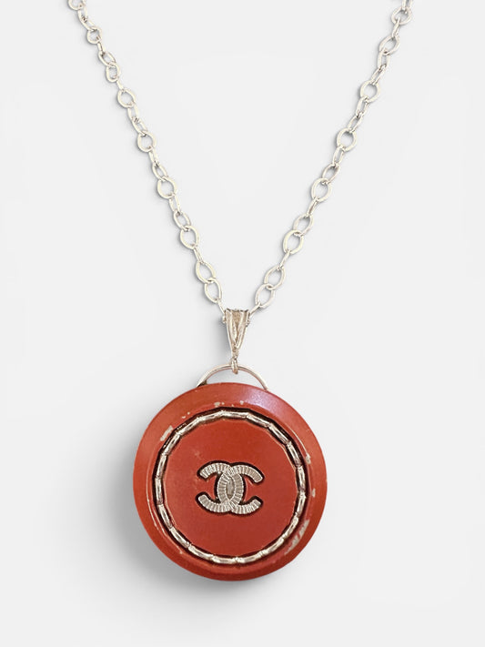 Chanel Red Button Pendant version 1 (with or without chain) SALE